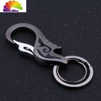 舒适主义时尚新款式汽车钥匙扣男女腰挂钥匙链挂件个性钥匙圈创意礼品刻字 009火影黑