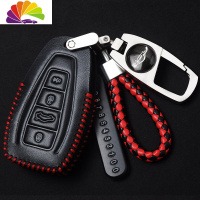 舒适主义适用于2020款吉利新远景X6suv钥匙套汽车专用改装壳皮男扣20包 远景X6-方扣-黑色红线汽车钥匙扣