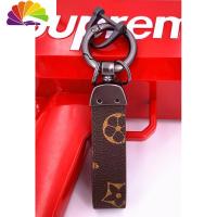 欧美潮流个性可爱萌小熊皮质钥匙扣圈链创意汽车包包挂件男女情侣 黑色铁环钥匙扣舒适主义汽车钥匙扣