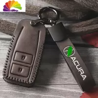 舒适主义专用讴歌cdx钥匙套 皮rdx mdx nsx tlx汽车钥匙包扣壳改装 B款复古棕智能2键[包汽车钥匙扣