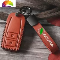 舒适主义专用讴歌cdx钥匙套 皮rdx mdx nsx tlx汽车钥匙包扣壳改装 B款复古红智能2键[包汽车钥匙扣