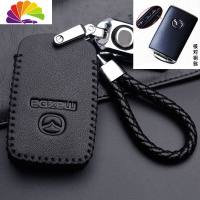 舒适主义马自达3昂克赛拉钥匙套2020款车皮扣次世代3昂克赛拉钥匙包 A款黑-车标扣汽车钥匙扣