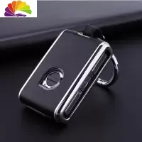 舒适主义适用沃尔沃钥匙套2020款xc60 S90 xc90 xc A款ABS贴皮款汽车钥匙扣