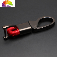 舒适主义奔驰钥匙扣汽车挂件饰男女宝马奥迪凯迪拉克钥匙链圈环编织绳 钥匙扣挂绳-红汽车钥匙扣