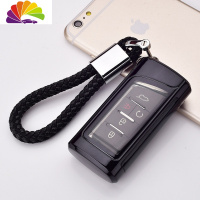 舒适主义广汽传祺GS4钥匙包套GA6/GS3/gs7/gs8/gs5汽车钥匙扣壳男女式 传祺全包软胶壳[金属黑]+编