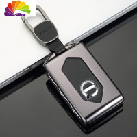 舒适主义2020款沃尔沃XC60钥匙包19款XC90 S90金属汽车钥匙套扣壳男女专用 A款太空灰[挂扣]汽车钥匙扣