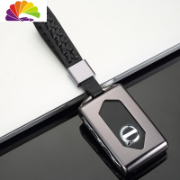 舒适主义2020款沃尔沃XC60钥匙包19款XC90 S90金属汽车钥匙套扣壳男女专用 A款太空灰[时尚编织扣汽车钥匙扣