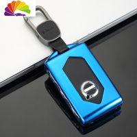 舒适主义2020款沃尔沃XC60钥匙包19款XC90 S90金属汽车钥匙套扣壳男女专用 A款宝石蓝[挂扣]汽车钥匙扣