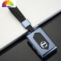 舒适主义2020款沃尔沃XC60钥匙包19款XC90 S90金属汽车钥匙套扣壳男女专用 A款魅力蓝[时尚编织扣汽车钥匙扣