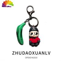 舒适主义可爱卡通小猴子钥匙圈链创意涂鸦个性汽车钥匙扣环挂件男女包挂饰 小猴子钥匙扣-红