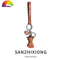 舒适主义卡通动物钥匙扣女汽车钥匙圈链可爱情侣包挂饰小车锁钥匙挂件礼品 小鹿钥匙扣汽车钥匙扣