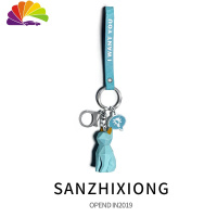 舒适主义卡通动物钥匙扣女汽车钥匙圈链可爱情侣包挂饰小车锁钥匙挂件礼品 猫咪钥匙扣汽车钥匙扣