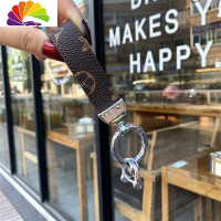 舒适主义欧美潮流钥匙扣创意个性小熊皮质钥匙扣汽车钥匙链男女情侣包挂件 棕绳银色扣汽车钥匙扣