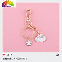 舒适主义猫和老鼠兔子柯基钥匙扣个性创意车钥匙扣挂件可爱情侣书包挂饰女 兔子预售汽车钥匙扣