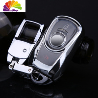 舒适主义适用于别克昂科威钥匙套新君越君威GL6/GL8汽车钥匙包壳扣18/19款 别克智能流光银[壳+银色扣]汽车钥匙扣