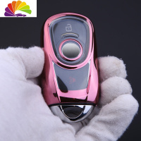 舒适主义适用于别克昂科威钥匙套新君越君威GL6/GL8汽车钥匙包壳扣18/19款 别克智能可爱粉[壳]汽车钥匙扣