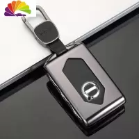 舒适主义2019款沃尔沃钥匙套新xc60专用xc90女S90装饰xc40车钥匙包壳V90扣 沃尔沃A款[太空灰汽车钥匙扣