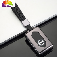 舒适主义2019款沃尔沃钥匙套新xc60专用xc90女S90装饰xc40车钥匙包壳V90扣 沃尔沃B款[太空灰汽车钥匙扣