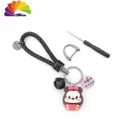 舒适主义汽车内饰创意可爱钥匙扣鼠年卡通编织钥匙绳情侣款车钥匙挂饰女 米尼钥匙扣汽车钥匙扣