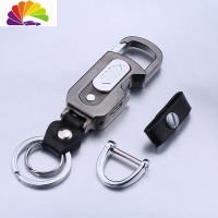 舒适主义打火机钥匙扣 点烟器开瓶器腰挂件创意定制送男友 汽车钥匙扣 688*黑冰+D扣连接皮