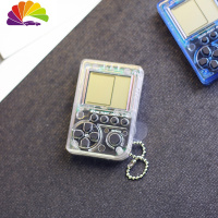 舒适主义创意游戏机好玩汽车钥匙扣 男女款个性钥匙链圈挂件 送礼潮款礼品 透色游戏机挂件