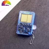舒适主义创意游戏机好玩汽车钥匙扣 男女款个性钥匙链圈挂件 送礼潮款礼品 蓝色游戏机挂件