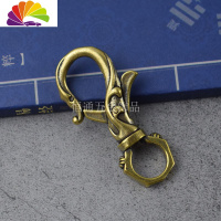 舒适主义复古铜龙凤型钥匙扣挂件 创意纯铜十二生肖龙凤情侣汽车钥匙链 花纹扣汽车钥匙扣