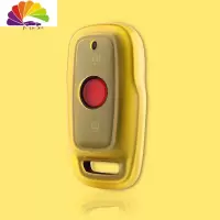 舒适主义适用于小牛电动车N1s/M1/M+/US/U1/U+遥控器钥匙套通用包壳扣改装 柠檬黄+送编制扣汽车钥匙扣