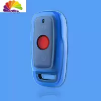 舒适主义适用于小牛电动车N1s/M1/M+/US/U1/U+遥控器钥匙套通用包壳扣改装 湖蓝色+送编制扣汽车钥匙扣