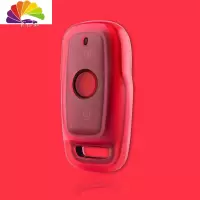 舒适主义适用于小牛电动车N1s/M1/M+/US/U1/U+遥控器钥匙套通用包壳扣改装 西瓜红+送编制扣汽车钥匙扣