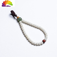 舒适主义星月菩提汽车钥匙扣挂件白玉菩提创意橄榄核手机链男女士礼品 钥匙扣[白玉菩提]标准款