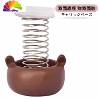 萌萌汽车摆件照片定制抖音图片内饰摇头卡通车载创意车内装饰用品 棕熊双面底座(照片需另外拍)舒适主义临时停车牌