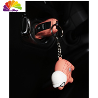 舒适主义专用于保时捷粉猪钥匙壳卡宴718帕拉梅拉911macan改装汽车挂件扣 粉猪挂件[单个]汽车钥匙扣