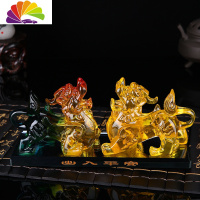 舒适主义汽车摆件合金貔貅车载香水座车内摆件车上装饰用品 大号公貔貅一对