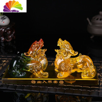 舒适主义汽车摆件合金貔貅车载香水座车内摆件车上装饰用品 大号母貔貅一对