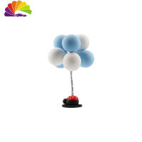 舒适主义汽车个性可爱美少女摆件创意中控台装饰车载雪乃手办车内男女饰品 蓝白气球摆件