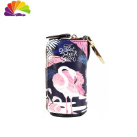 舒适主义汽车钥匙包通用女士小巧简约卡通可爱韩国大容量皮套钥匙套扣个性 火焰鸟汽车钥匙扣