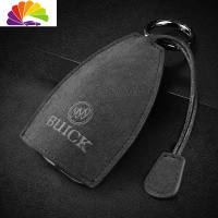 别克钥匙套昂科威新英朗威朗阅朗gl6君威君越翻毛皮汽车钥匙包 扣 别克标[黑灰色]一个价舒适主义汽车钥匙扣