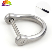 舒适主义汽车钥匙扣锁包壳配件专用于奔驰宝马奥迪大众不锈钢马镫蹄 316不锈钢拉丝银大号(送螺丝刀)