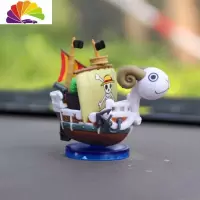 舒适主义路飞手办乔巴公仔全套汽车饰品摆件生日航海王海盗船 海盗船梅丽号1个