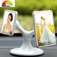 舒适主义相册汽车摆件车载照片相框摆件汽车内饰创意饰品磁铁相框定制 相框摆件+防滑垫
