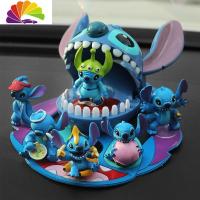 舒适主义星际宝贝史迪仔汽车摆件摇头公仔车内饰品咬手史迪仔创意汽车饰品 咬手史迪仔+香蕉拉面6款+垫