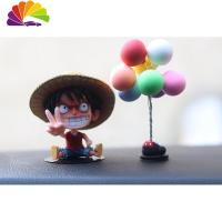 舒适主义路飞汽车摆件索隆海贼王车载摆件车内装饰品男士卡通创意个性 单人(可换)+气球