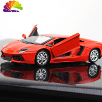 舒适主义金属仿真车模车内饰汽车装饰香水座汽车模型摆件车饰香膏摆件 兰博红色(送防滑垫、香膏)