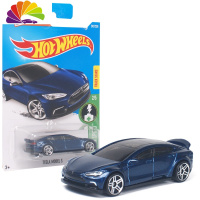 舒适主义合金车模Model S/X/3/Roadster全套12款汽车摆件模型 ModelS迷你车模-蓝色