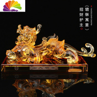 舒适主义汽车摆件车载大号貔貅创意车内饰品车上中控台装饰用品 大号貔貅[琥珀色]