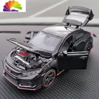 舒适主义金属ae86汽车摆件头文字D潮牌网红男生车模型车载饰品沸石香薰 TYPER思域黑[耐热增强版]*收藏店铺送大垫