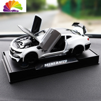 舒适主义大蜂合金车汽车摆件仿真车载内饰车内装饰品仪表台创意金属车模 大黄蜂-白款+送防滑垫