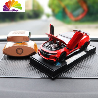 舒适主义大蜂合金车汽车摆件仿真车载内饰车内装饰品仪表台创意金属车模 大黄蜂-红款[+古龙香水+大号防滑垫]