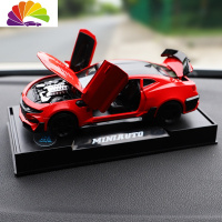 舒适主义大蜂合金车汽车摆件仿真车载内饰车内装饰品仪表台创意金属车模 大黄蜂-红款+送防滑垫